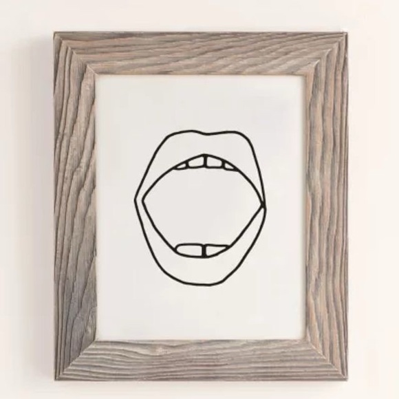 NWOT Urban Outfitters Cult Paper Mouth Art Print - Picture 4 of 6